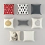 H&M Home New Year's Set: Decorative Pillows (Part 2) 3D model small image 2