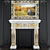 Baroque Classic Fireplace 3D model small image 1