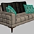 Elegant Vienna Sofa 3D model small image 2