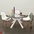 Modern Dining Set - Mikado & Eames 3D model small image 1