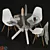 Modern Dining Set - Mikado & Eames 3D model small image 2