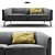 KAIWA Modern Sofa: Comfort and Style 3D model small image 1