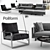 Poliform Set 05: Sofas, Armchair, Coffee Table 3D model small image 1