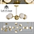 Copper Loft Chandelier 5-Light 3D model small image 1