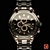 Sleek Curren Black Steel Watch 3D model small image 1