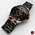 Sleek Curren Black Steel Watch 3D model small image 2