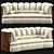 Isle D'Palm 3-Seater Sofa: Modern Comfort at its Finest 3D model small image 2
