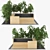 Natural Bamboo Flowerbed 3D model small image 2