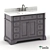 48" Wooden Vanity with Alpine Mist Top 3D model small image 1