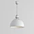 Title: Vintage Nickel Pendant Lamp 3D model small image 3