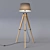 European Loft Design Floor Lamp 3D model small image 1