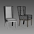 Title: Stewart Leather Side Chair - Timeless Luxury 3D model small image 3