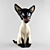 Adorable Feline Figurine 3D model small image 1