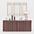 Oasis Luxe Set: Buffet, Lamp, Mirror 3D model small image 1