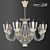 Floriana Chandelier Gold/Champagne | ODEON LIGHT 3D model small image 1