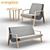 Title: Modern Flex Armchair & Sofa Set 3D model small image 1