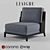 Modern Christian Liaigre Aspre Armchair 3D model small image 1