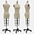 Collapsible Shoulders Dress Form, Size 6 3D model small image 1