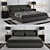 Elegant Bellini Bed Set: Bed, Table & Lamp 3D model small image 1