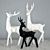 Elegant Deer Sculpture 3D model small image 1