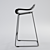 Modern BCN Slide Bar Stool Set 3D model small image 2