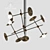 Disc Turbaya SS-9 Chandelier - Elegant Metal and Glass Lighting 3D model small image 1