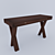 Compact Writing Desk - Modern and Functional 3D model small image 1