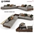 Modern Italian Corner Sofa 3D model small image 1