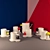 Bauhaus Geometric Tea Set 3D model small image 2