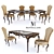 GHIRIGORO Dining Table Set 3D model small image 1