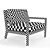 Designer Quadria Chair 3D model small image 3
