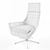 Swedese Happy Highback Chair: Sleek Swivel Style 3D model small image 3