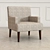 Sleek Relaxation: Modern Armchair 3D model small image 1