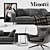 Modern Minotti Sherman Sofa Set 3D model small image 2