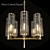 Liaison Vintage Brass Chandelier 3D model small image 1