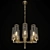 Liaison Vintage Brass Chandelier 3D model small image 2