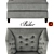 Modern Baker Wing Chair: Sleek and Stylish 3D model small image 2