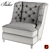 Modern Baker Wing Chair: Sleek and Stylish 3D model small image 3