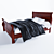 Elegant Partridge Hill Sleigh Bed 3D model small image 1