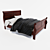 Elegant Partridge Hill Sleigh Bed 3D model small image 2