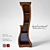 Elegant Woodgrain Bookcase 3D model small image 1