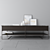 Sleek Bronze Console by Minotti 3D model small image 1