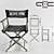 Director's Choice: Folding Chair in AS-6, AS-3 & AS-10 3D model small image 2