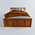 Designer Bed | 1500x2000x800 | Stylish and Functional 3D model small image 3