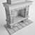 Stylish Fireplace Design 3D model small image 3