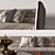 Vittoria Frigerio Clivio Sofa Set 3D model small image 2