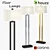 Sleek and Stylish Robert Abbey Floor Lamp 3D model small image 1