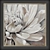 Elegant Gray Flower Canvas Art 3D model small image 3