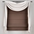 Elegant Roman Curtain 3D model small image 1