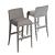 Sleek Onda Barstool: Modern Elegance for Your Space 3D model small image 2